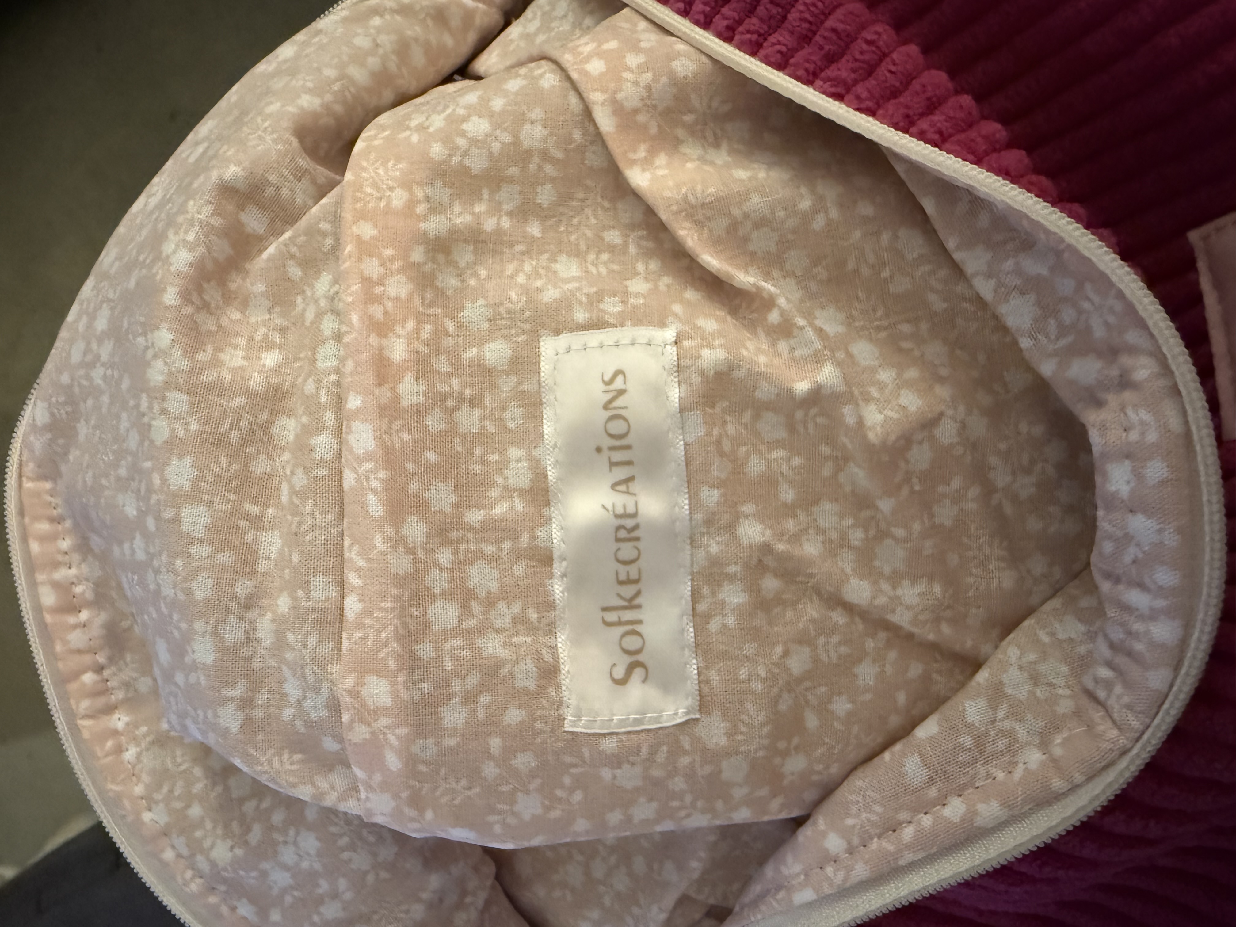 sac banane unique en velours côtelé multi couleurs — visuel 2