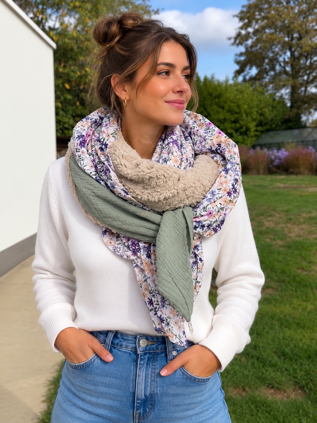 Foulard 3 coloris réversible — visuel 1