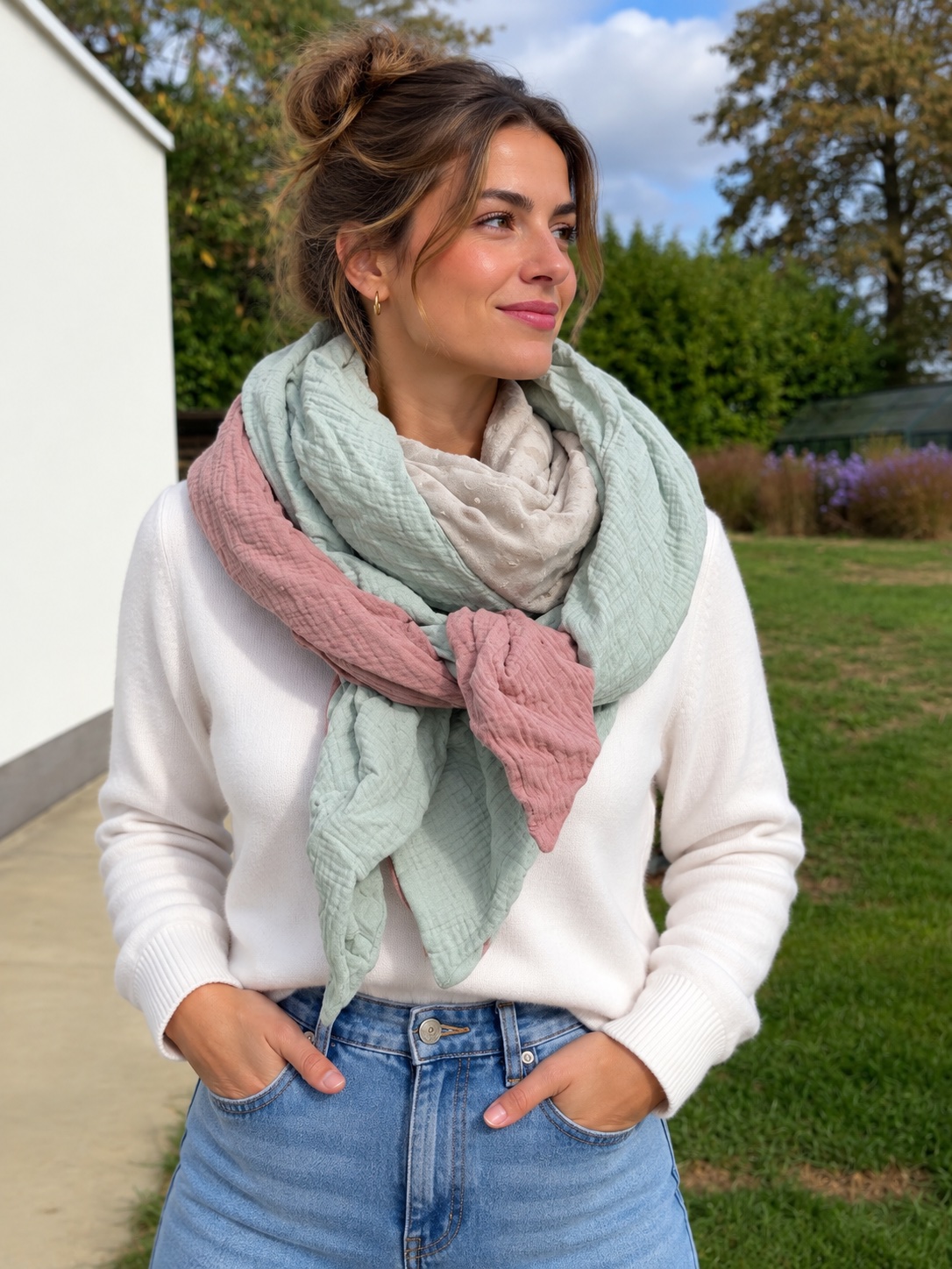Foulard 3 coloris réversible — visuel 1