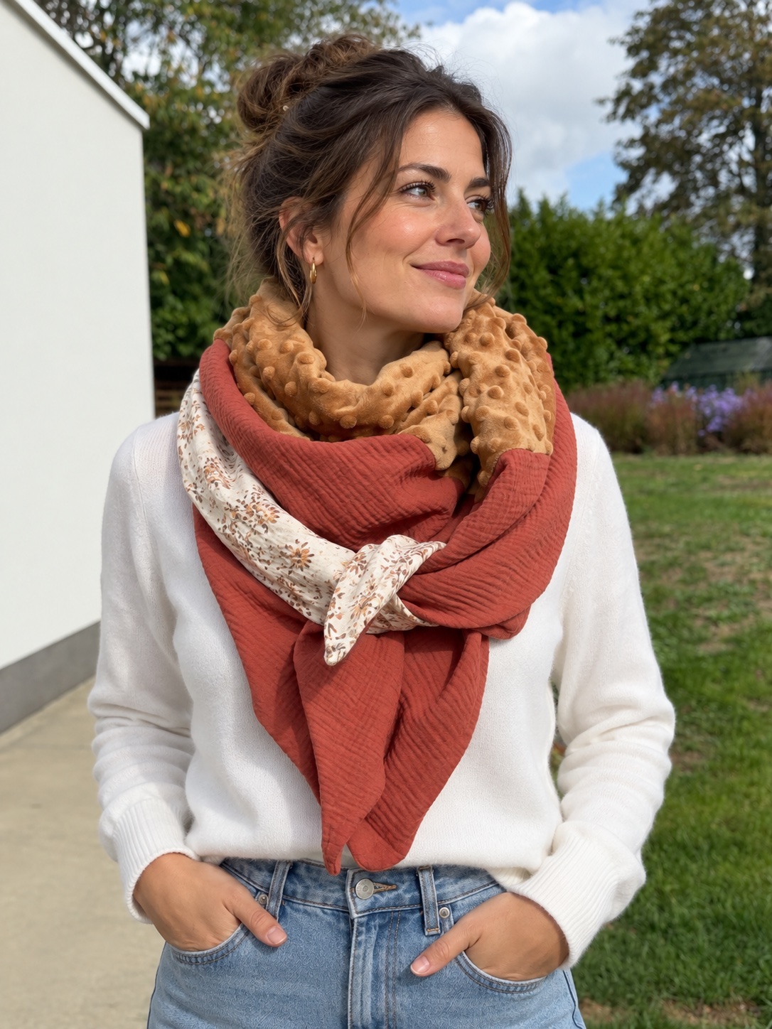 Foulard 3 coloris réversible — visuel 1