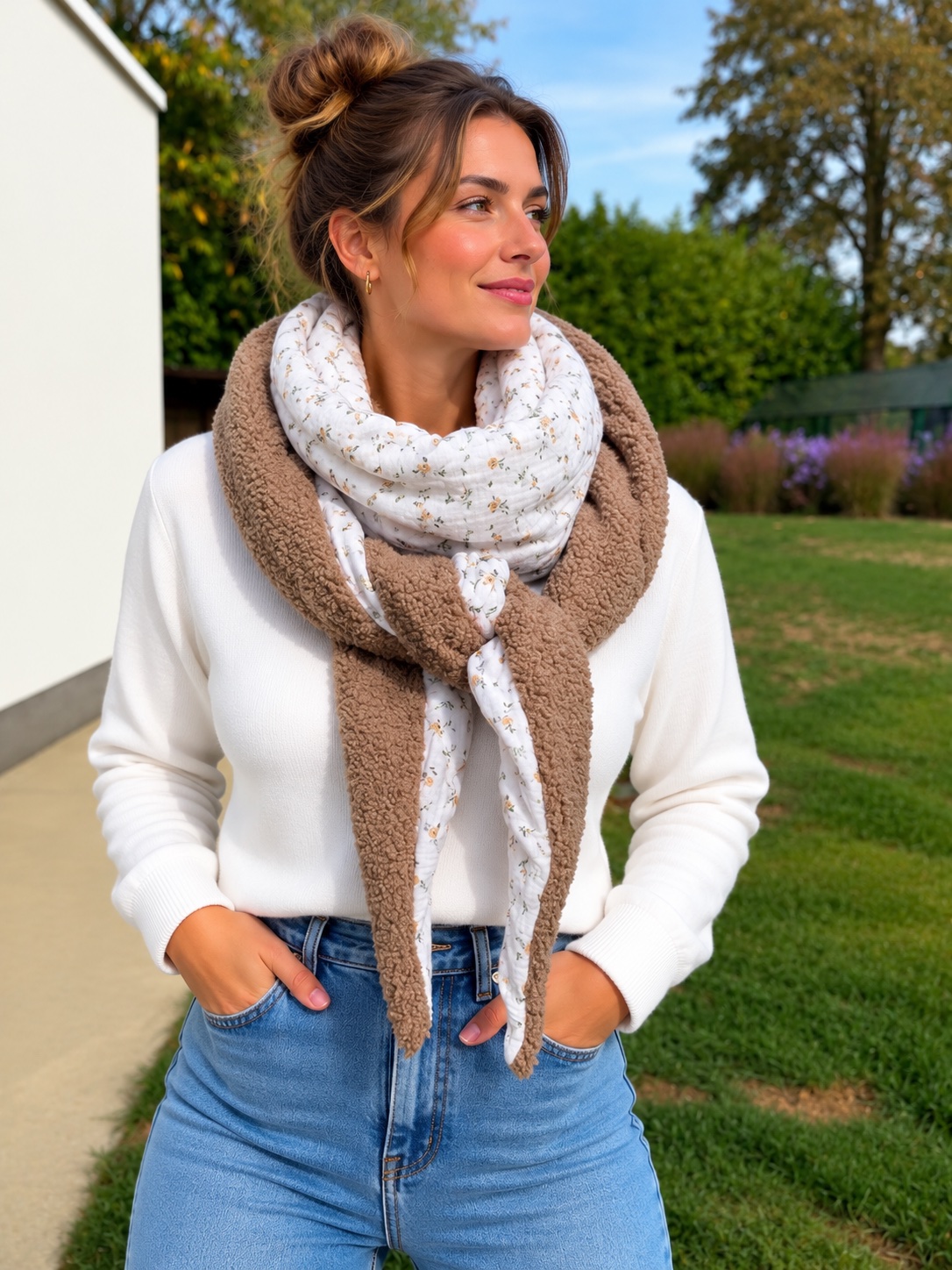 Foulard 2 coloris réversible — visuel 1