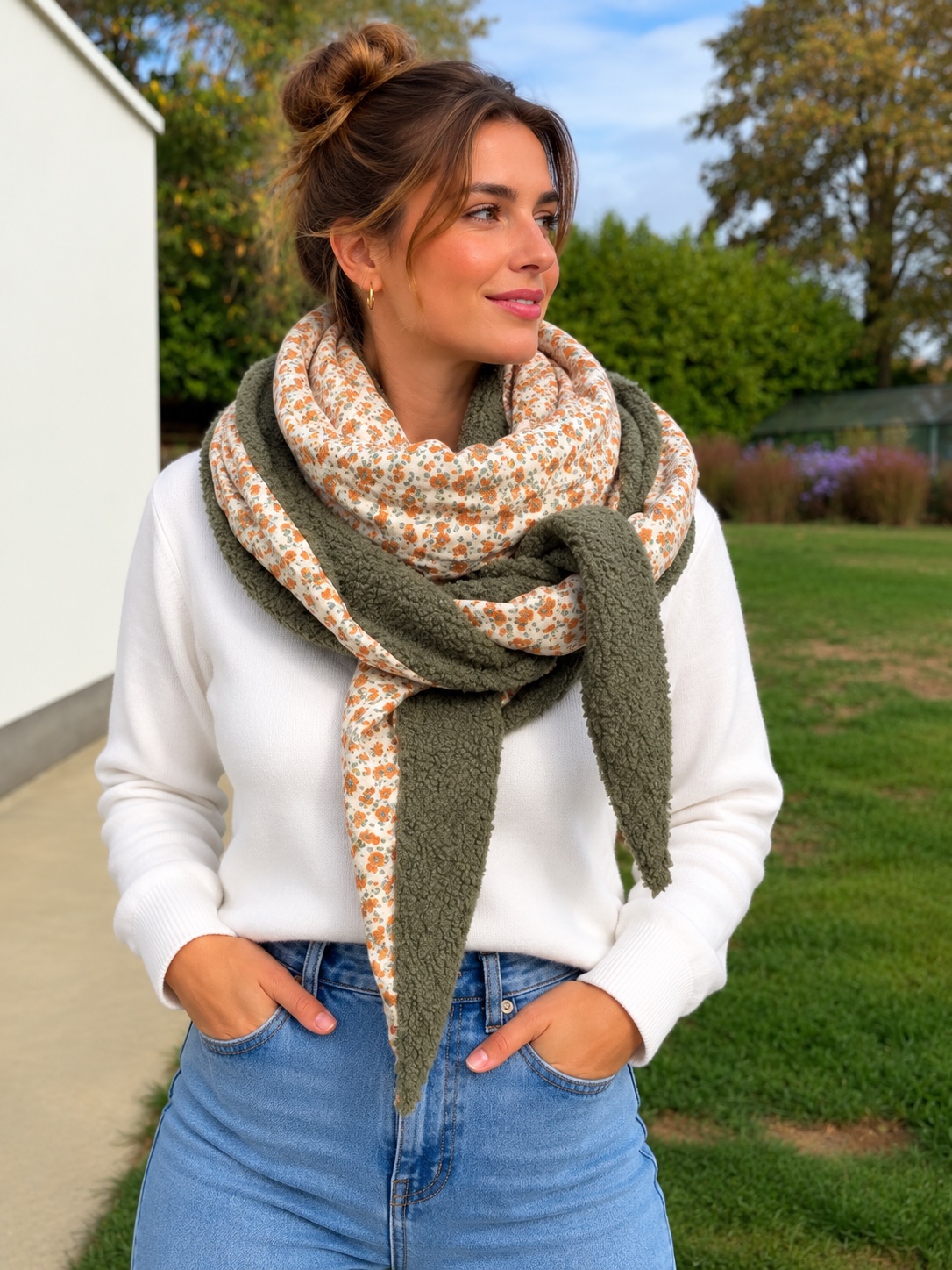 Foulard 2 coloris réversible — visuel 1