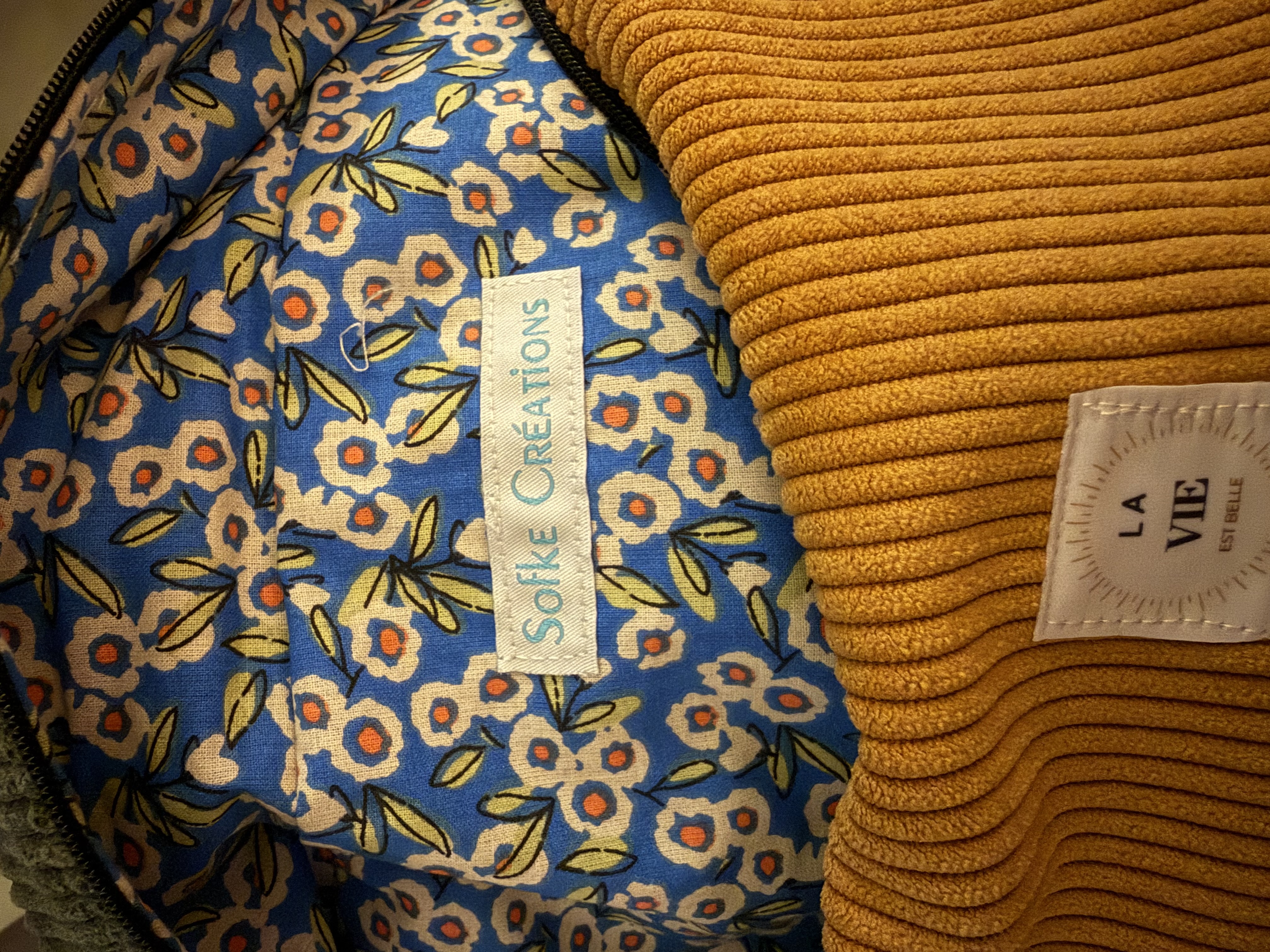 Sac banane en velours côtelé unique — visuel 2