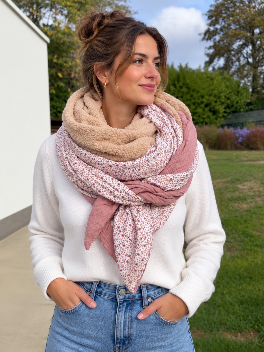 Foulard 3 coloris réversible — visuel 1
