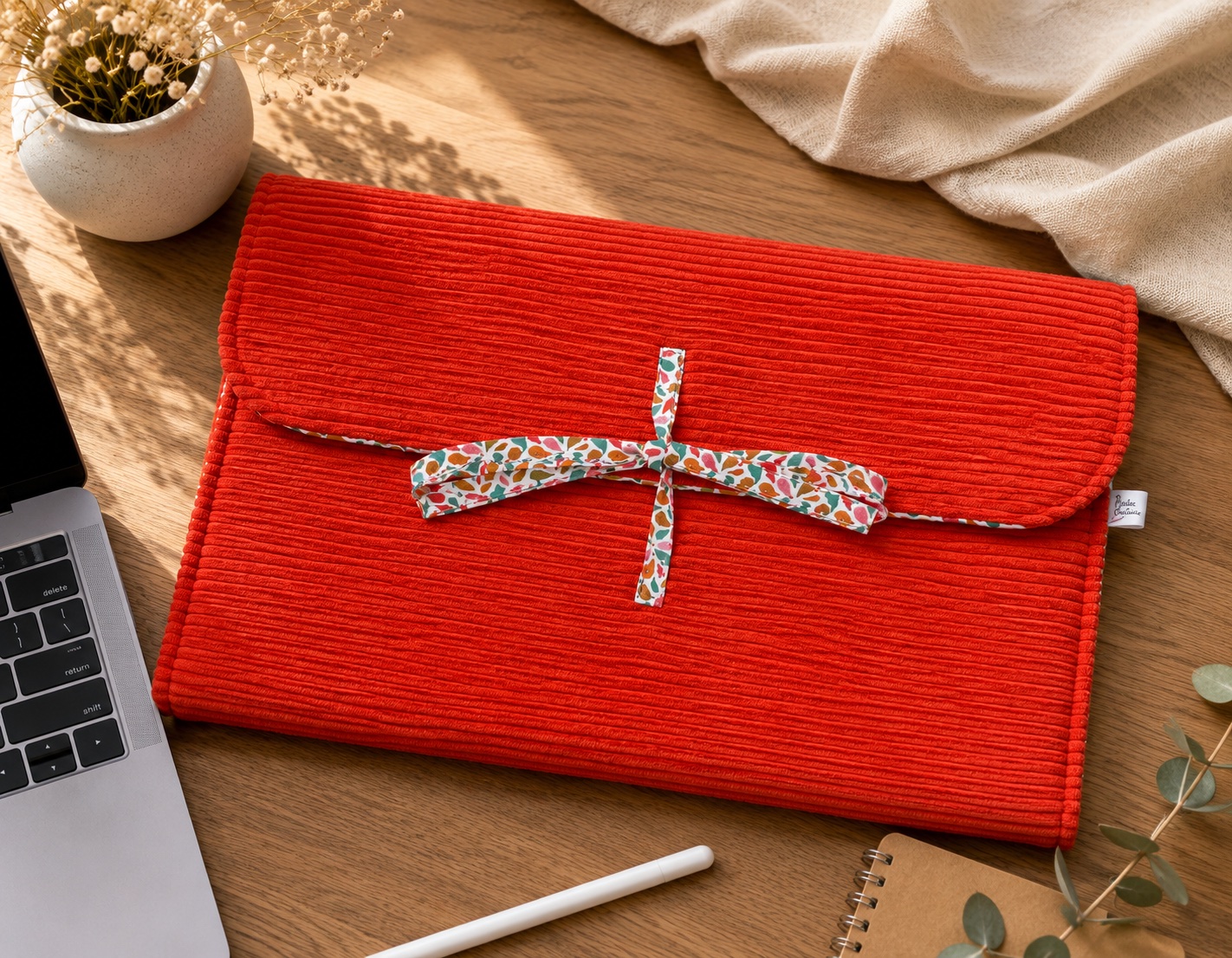 Pochette pc 12-13 pouces en velours — visuel 1