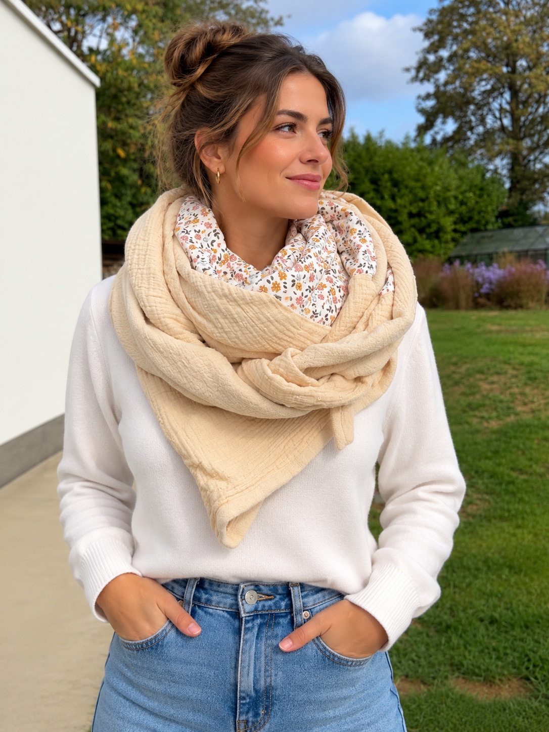 Foulard 3 coloris réversible — visuel 1