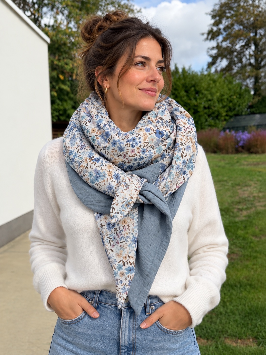 Foulard 3 coloris réversible — visuel 1