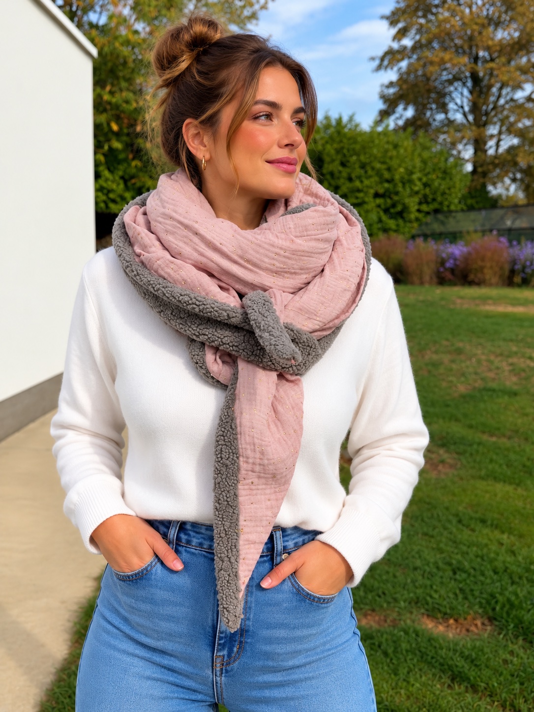 Foulard 2 coloris réversible — visuel 1