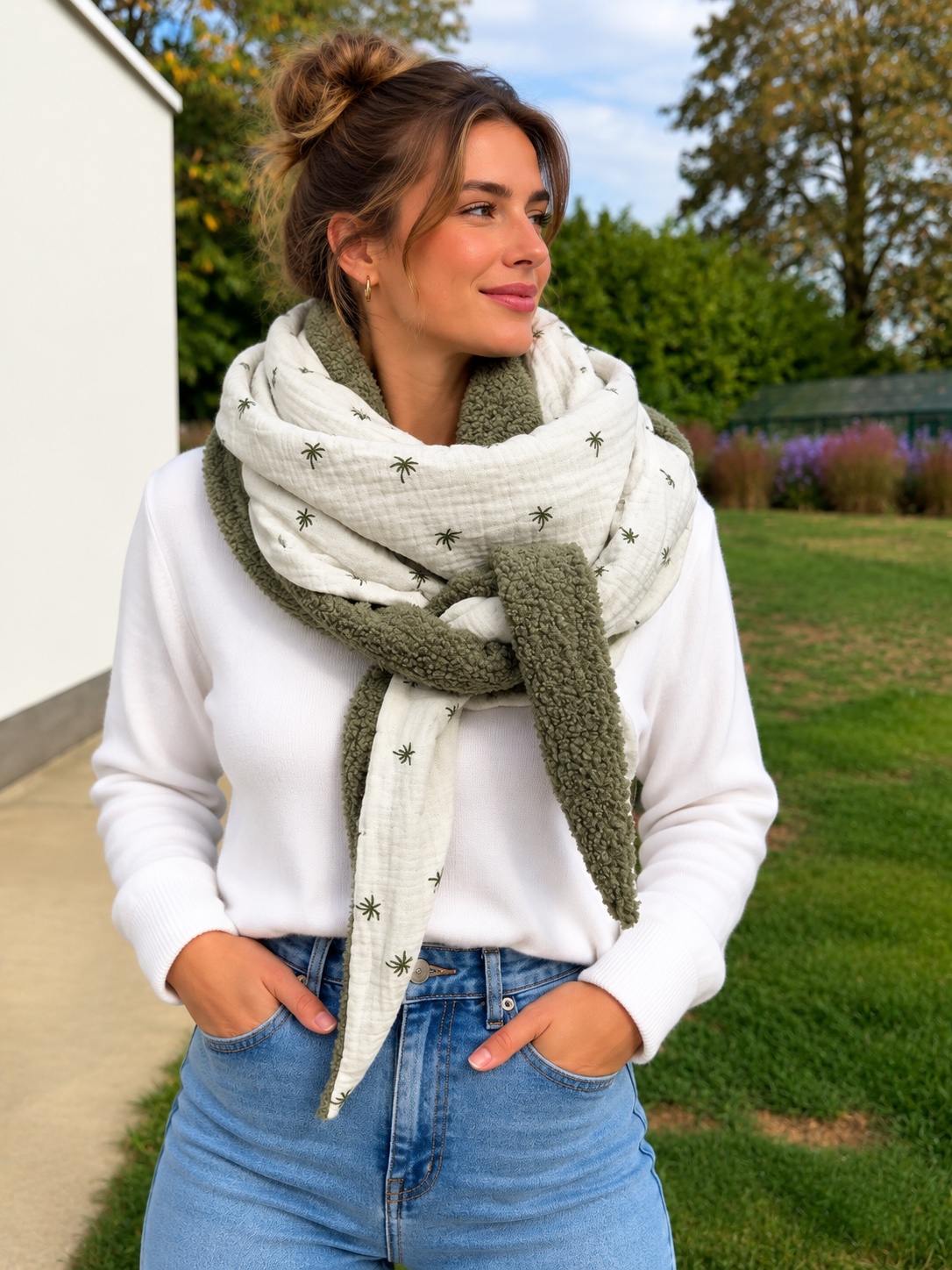 Foulard 2 coloris réversible — visuel 1