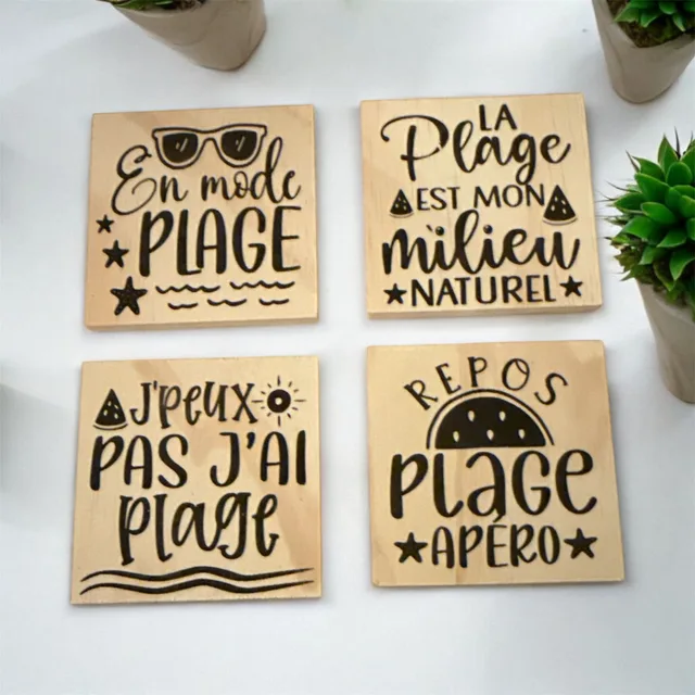 Dessous de verres thème plage (lot4) — vue 1