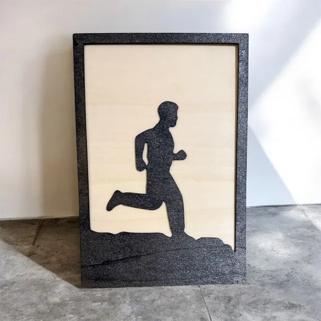 Tableau coureur trail — vue 1