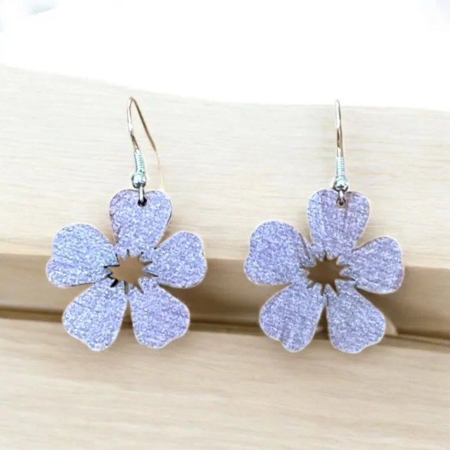Boucles d'oreilles bois 100% création artisanale — vue 1