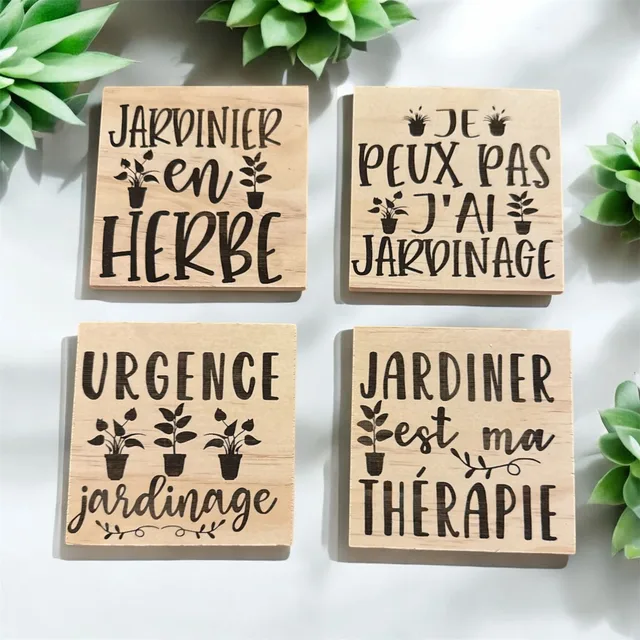 Dessous de verres thème jardinage (lot4) — vue 1