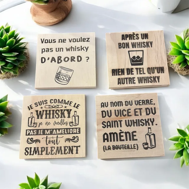 Dessous de verres thème whisky (lot4) — vue 1