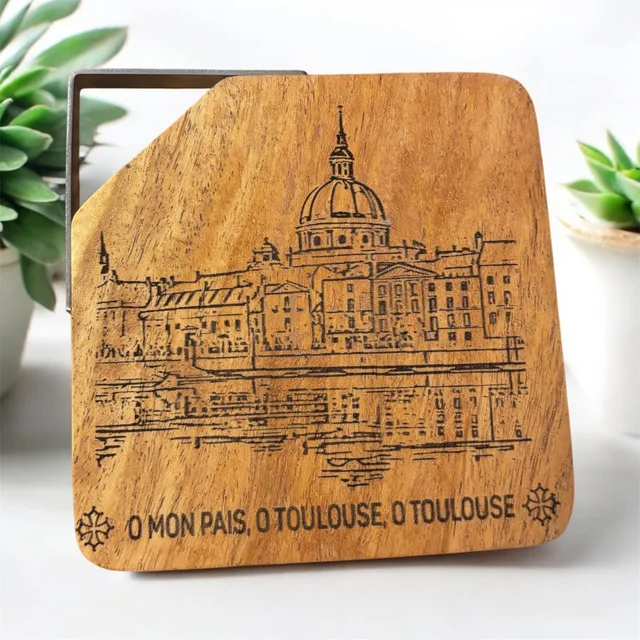 Dessous de verres bois acacia — vue 1