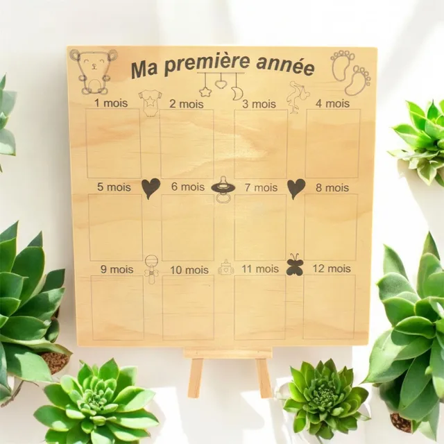 Pancarte photo 1ère année bebe — vue 1