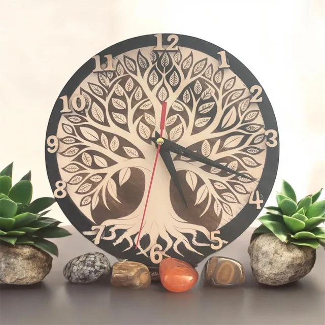 Horloge arbre de vie — vue 1