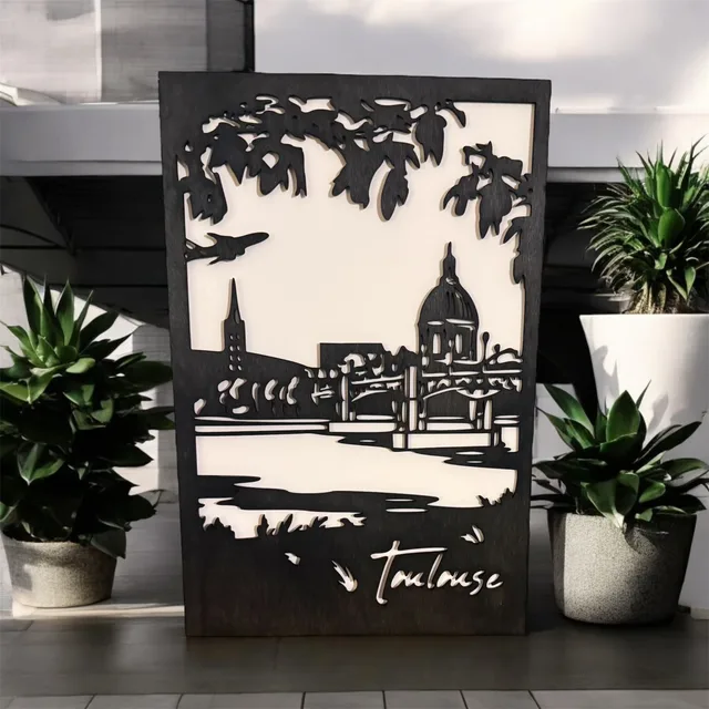 Tableau bois Toulouse — vue 1